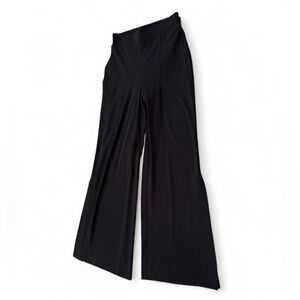 Iris Setlakwe XS Black Wide Leg Pull On Pants Stretch Minimalist Career Canada